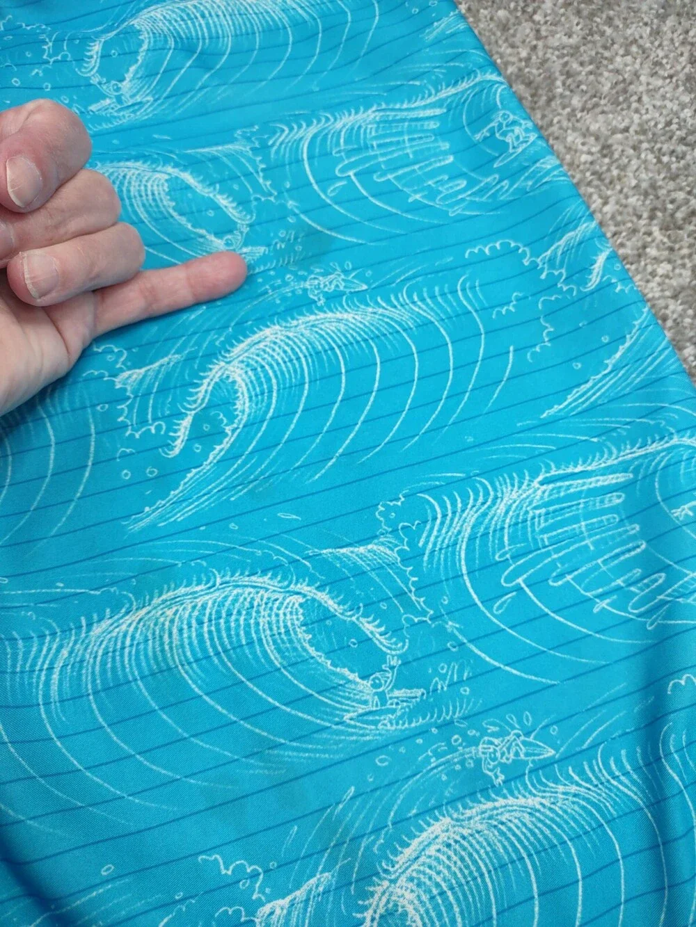 Billabong Boardshorts Men 29 Blue Ocean Wave Beer Stained Beach Volleyball Pong